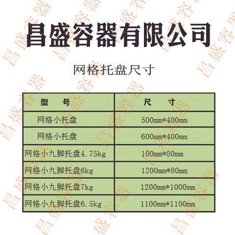 丹东塑料容器      塑料网格托盘