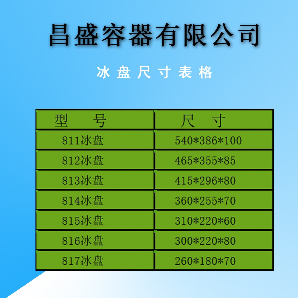  丹东塑料容器丹东渔需用品  冰盘811-817