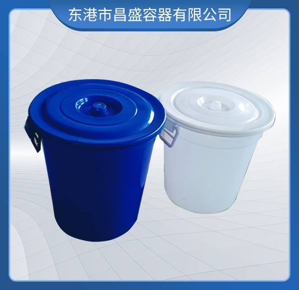 蓝  白水桶   塑料提手